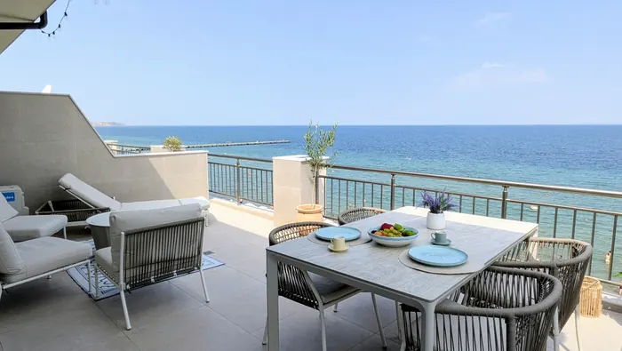 The terrace on a bright morning